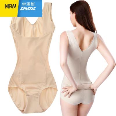薄款肚子后脱无痕束身衣塑身衣连体紧身衣女塑身内衣塑形内衣卓思哲