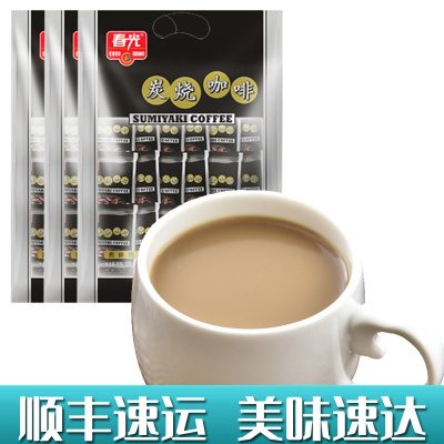 炭烧咖啡570gX3袋春光冲调饮品速溶咖啡粉三合一食品特浓传统经典香浓海南特产