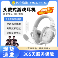 HECATE/漫步者G5头戴式电竞有线耳机台式电脑赛事专用游戏吃鸡耳麦 银翼白