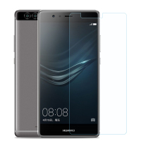 轻万适用华为p9钢化膜透明玻璃手机贴膜高清前膜防指纹防摔非全屏保护膜