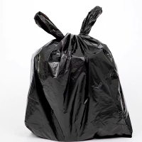 定制大垃圾袋商用大号黑色酒店环卫物业大码平口餐饮特厚大桶塑料袋平口垃圾袋2.2丝45*55cm1个