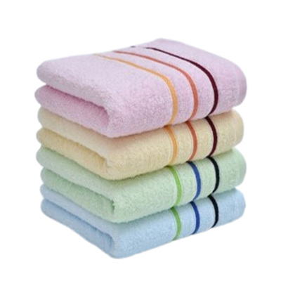 洁丽雅毛巾2条装新疆棉加厚吸水柔软亲肤舒适面巾6443(颜色随机)