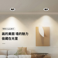 雷士照明嵌入式射灯铝材天花灯牛眼灯客厅吊顶灯过道家用防眩筒灯