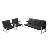 悦兴诚休闲沙发黑色181*69*84cm(1+3)套