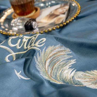 美帮汇100支长绒棉全棉单被套150200单件全棉单人双人被罩200230cm