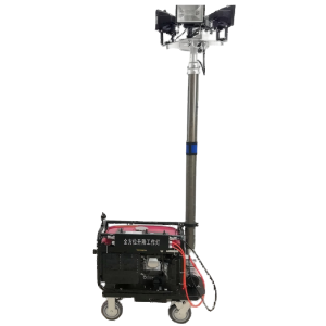 旭升CXS CQY6800多功能升降移动车灯4*500W卤钨灯220V发电机 红色