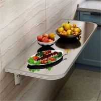 佳品文仪Q1230款1200型号304不锈钢可折叠壁挂切菜桌家用小户型操作台隐形挂墙桌(1200*400*25mm)