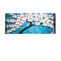 京城派 挂机空调罩格力美的挂机空调防尘罩开机不取卧室1.5P匹挂式空调罩套盖布 4032蓝色发财树 92*20*35cm