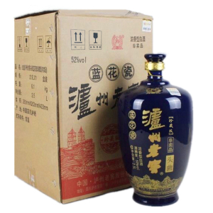 [MN]泸州老窖蓝花瓷头曲52度浓香型白酒2500ml*1大坛装白酒整箱特价
