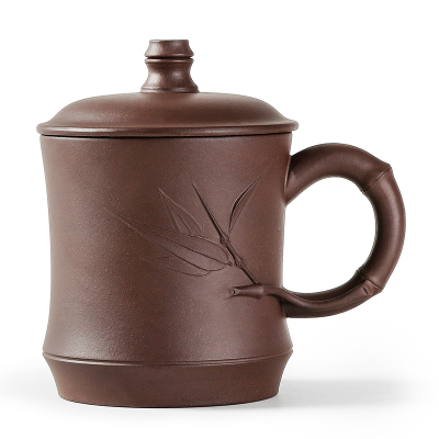 常生源茶具宜兴紫砂杯大容量泡茶杯水杯办公杯竹韵杯