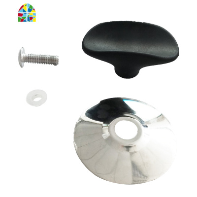 炒锅锅盖把手通用款不锈钢配件锅盖头提手通用型锅盖帽顶帽手柄 FENGHOU 水晶顶珠