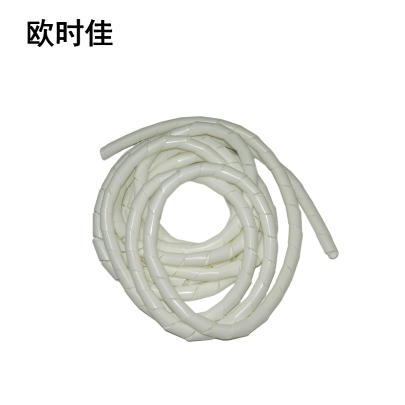 欧时佳阻燃缠绕管 乳白色 PE材质 公称外径12mm 千克
