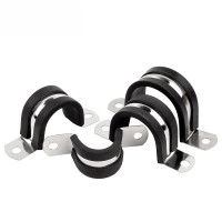 不锈钢胶条骑马卡 17mm