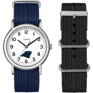 TIMEX代购天美时手表女式尼龙时尚蓝白配色轻便舒适防水欧美腕表