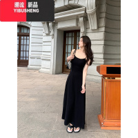 YIBUSHENG性感卡戴珊连衣裙女春季吊带长裙修身气质度假裙子
