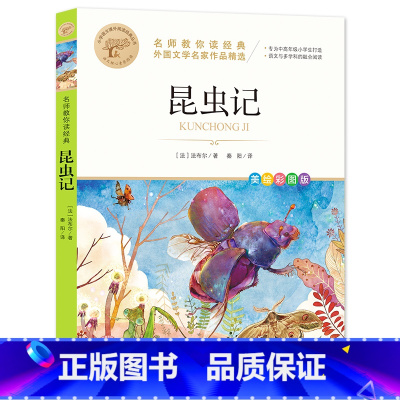 [全彩印刷]昆虫记 [正版]故乡 鲁迅原著 彩图的故乡六年级必读课外书籍阅读6小学生上册散文学经典书作品全集朝花夕拾呐喊