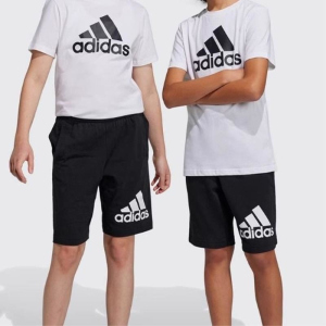 adidas阿迪达斯 新款大童运动休闲宽松针织短裤 HY4718 D