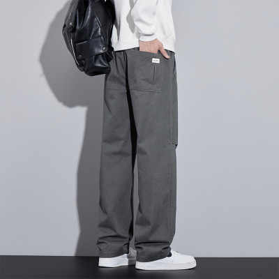 |秋季新款韩版潮流男士休闲裤简约百搭潮牌运动休闲裤男