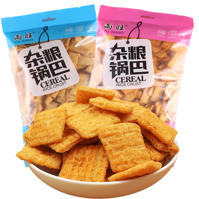 雨旺食品锅巴500g袋五香味X小麦大米锅巴零食小吃手工装中国河南漯河市袋装