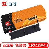 海得TS-ERC39/43色带含带芯5支装适用爱普生MT311 MU310 MU115 MV110 TMU120