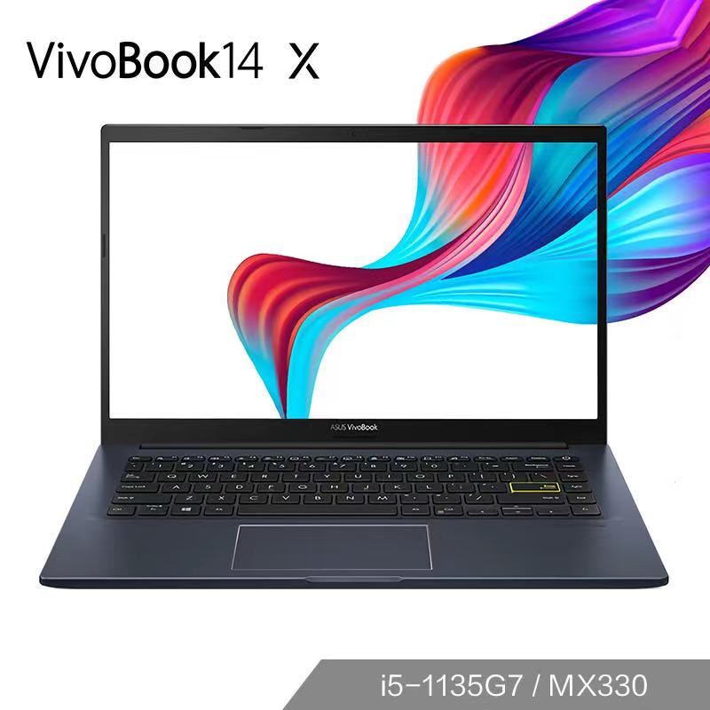 华硕vivobook14x 2021新款 11代i5 2g独显 耀夜黑 14英寸 轻薄办公