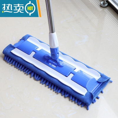 敬平平板拖把大号平托夹毛巾拖把家用厨房瓷砖拖布吸水木地板尘推墩布