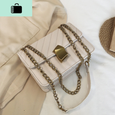 上新菱格链条包包女2020新款韩版百搭单肩斜挎时尚质感简约小方包NEW LAKE女士单肩包