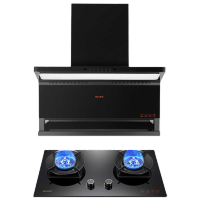 Haotaitai烟灶套装XK406+X409天然气 24m³大风量挥手+智清洗5.2kW大火力左右双灶智能防干烧