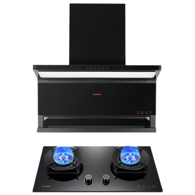 Haotaitai烟灶套装XK406+X409天然气 24m³大风量挥手+智清洗5.2kW大火力左右双灶智能防干烧