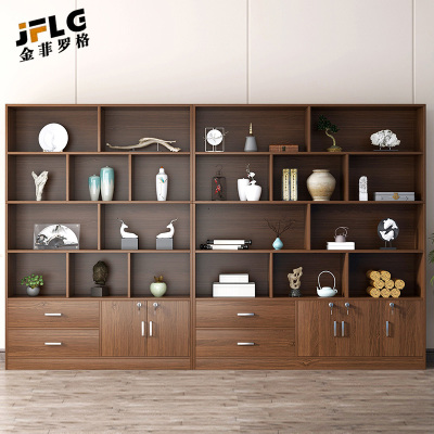 金菲罗格木质收纳柜带锁书柜