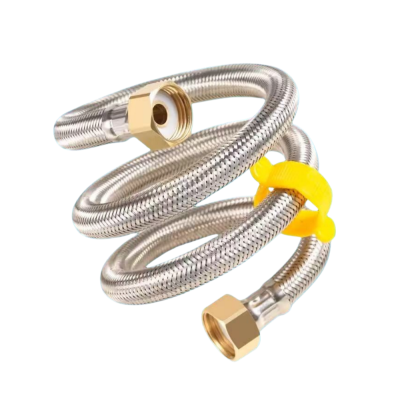 依诺九吉 不锈钢金属编织软管加厚铜头4分 多型号 根
