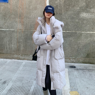 [3件8.5折535.4元,叠加优惠券]唐狮冬装新款长款防水羽绒服韩版宽松百搭休闲外套冬季潮流