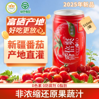 冠农股份(GUAN NONG SHARE)番倍爽番茄汁 新疆西红柿原榨果蔬汁早餐健康饮品 310ml*12罐[微糖]