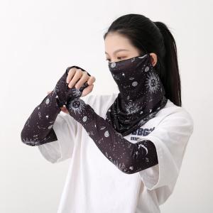 冰丝防晒面罩女骑行面巾男夏天遮阳防紫外线护颈围脖脖套挂耳面纱
