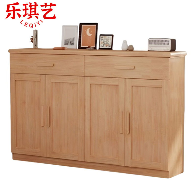 乐琪艺 实木鞋柜 四门 个