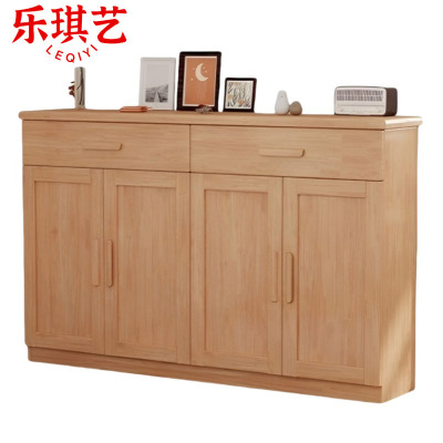 乐琪艺 实木鞋柜 四门 个