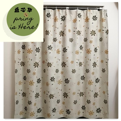 新款遮光窗帘布出租房卧室飘窗短帘阳台客厅遮阳防晒简易免打孔小窗帘惠恩HuiEn