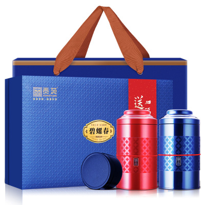 贡苑茶叶绿茶明前碧螺春茶苏州春茶嫩芽高档中秋送礼茶叶礼盒装150g