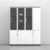 易企采 四门书柜B款 办公室文件档案资料收纳储物柜 单位:组 40*160*200CM