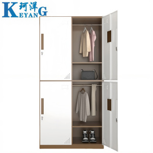 珂洋 更衣柜 咖白拆装四门 台