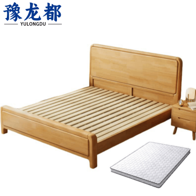 豫龙都床+床头柜+床垫1.2m 套