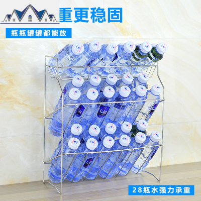 实心不锈钢厨房酱料调味架台面三层收纳架落地多功能置物架 三维工匠