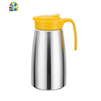 冷水壶不锈钢304加厚家用饮水壶韩式马卡龙色壶学生宿舍凉水壶 FENGHOU 阳光橙彩色304不锈钢水壶