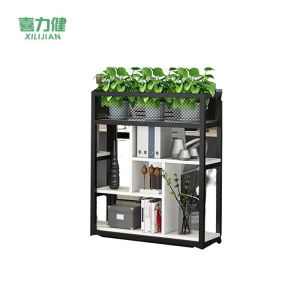 喜力健 铁艺花架 白色板黑架-80CM 个