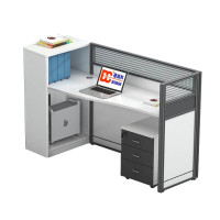 德诚和屏风工位400款一字形单人位1400*600*1200mmH 组