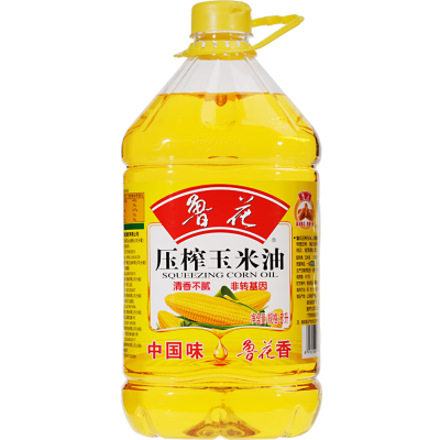 鲁花压榨玉米油5L 非转基因 食用油 粮油 家用炒菜烹饪植物油