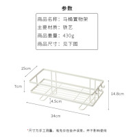浴室马桶上方置物架落地壁挂卫生间厕所纸巾收纳架免打孔 三维工匠储物架