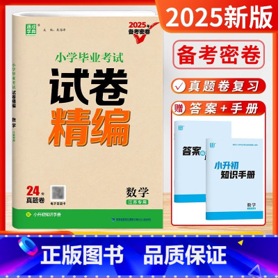 试卷精编-数学(江苏专用) [正版]2025版小学毕业考试试卷精编数学江苏通成学典2025年备考密卷小升初24份各地毕业