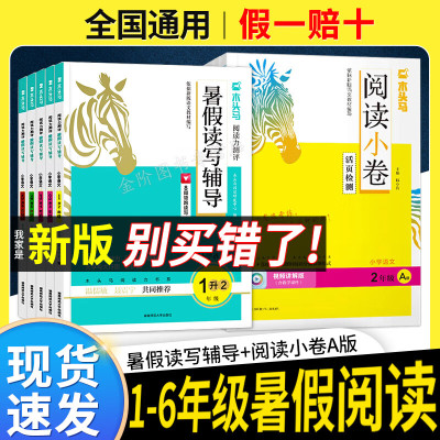 2024木头马暑假读写辅导阅读小卷A版上册B版下册一二三四五六年级上下册小学阅读理解专项训练书语文人部编教版活页检测同步