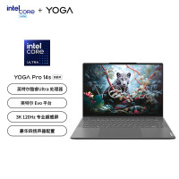 联想(Lenovo)YOGAPro14s AI高能本 14.5英寸轻薄笔记本电脑 Ultra9-185H 32G 1T固态 RTX4060 3K 120Hz双色域 触控屏 信风灰
